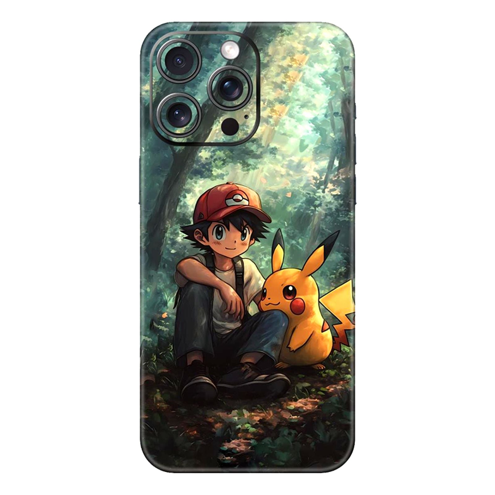 Ash & Pikachu Phone Skin
