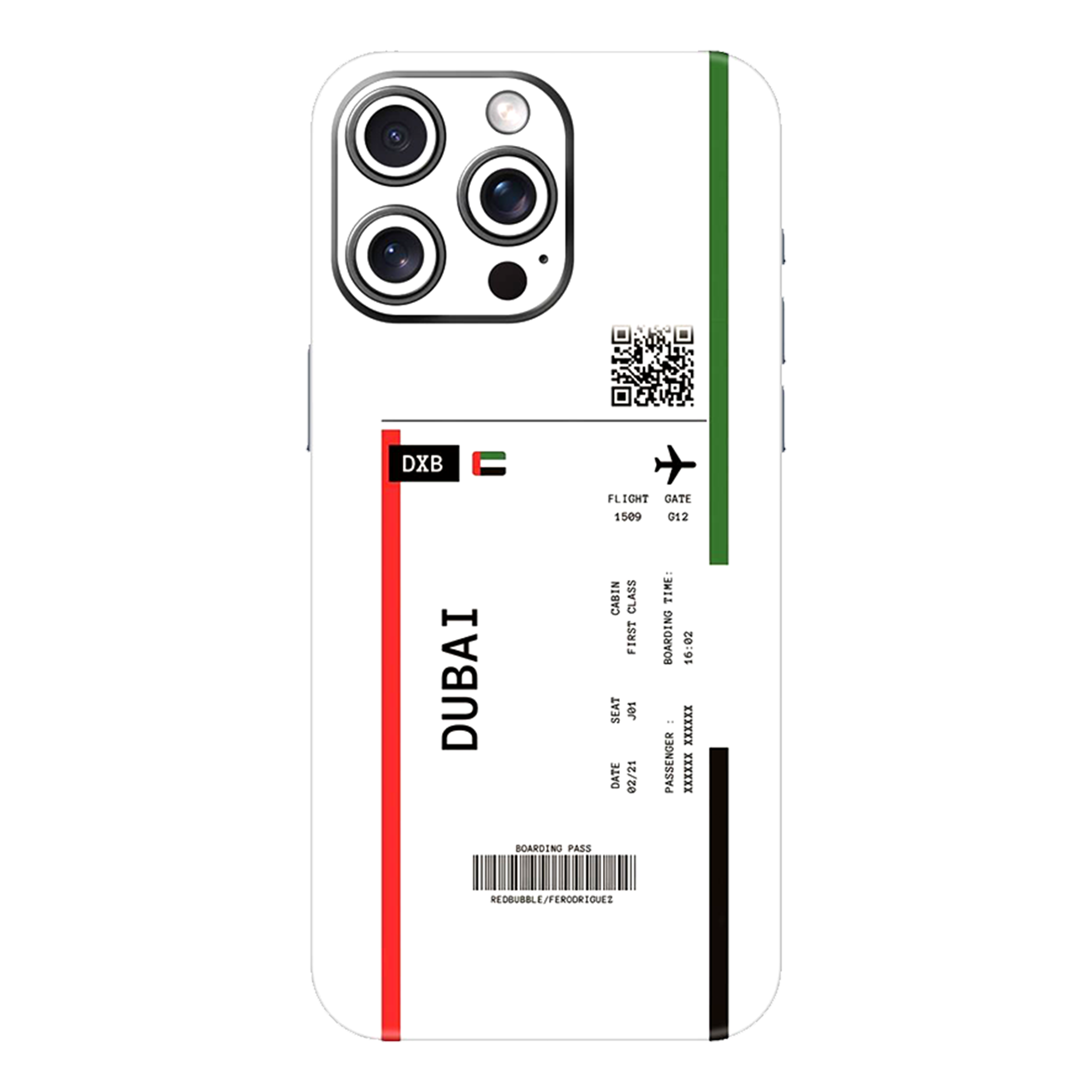 DUBAI BOARDING PASS MOBILE SKIN